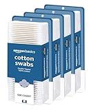 Amazon Basics Cotton Swabs for Personal Hygiene and Baby Care, 2000 Count, 4 Pack of 500 Count