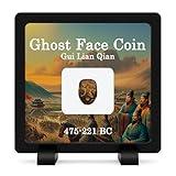 IMPACTO COLECCIONABLES | Authentic Ancient Chinese Coin – “GUI Lian Qian” Ghost Face Money | Warring States Period (400 BC) | Certified Historical Collectible
