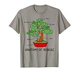 Funny Anatomy Of Bonsai Tree Gardening Zen Art Tree Of Life T-Shirt