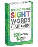Sight Words Flash Cards 2nd Grade - 120 High Frequency Words from Dolch's and Fry's Lists for 7-8 Years