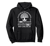 Nature is My Religion Eco-friendly Hippie Pullover Hoodie