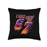 I was 6 Now I’m 7 Gamer Meme Shirt Gen Z Alpha Pixel Video Throw Pillow