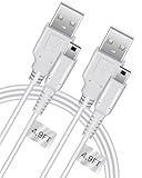 gubasa 3DS Charger USB Cable - 4.9FT OEM Original Replacement Power Charging Cord for New 3DS 2DS XL 3DS 2DS DSi DSi XL (Bulk Packaging) (2)