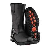Milwaukee Leather Men’s Classic Harness 11-Inch Motorcycle Boots – Premium Cowhide, Road & Rally Ready MBM131-11.5
