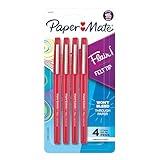 Paper Mate Flair Felt Tip Pens Medium Point (0.7mm) Red 4 count
