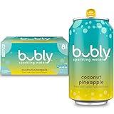 bubly Sparkling Water, Coconut Pineapple, Zero Sugar & Zero Calories, Seltzer Water, 12 Fl Oz Cans (Pack of 8)