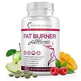 Raspberry Ketones Supplement for Women - Raspberry Ketones, Green Tea & African Mango - Fat Burner Diet Pills That Work Fast for Women, All-Natural Weight Loss Vitamins, Supports Bloating & Metabolism
