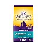 Wellness Complete Health Dry Dog Food with Grains, Natural Ingredients, Made in USA with Real Meat, All Breeds, For Adult Dogs (Whitefish & Sweet Potato, 5-Pound Bag)