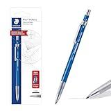 STAEDTLER Mars Tehnical Mechanical Pencil, 2mm (#2) Lead Holder with Built-in Sharpener - Drawing & Sketching Pencil with Metal Clip & Push-Button Lead Advance