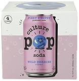 Culture Pop Soda Wild Berries Probiotic Soda 4pk, 12 FZ