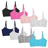 Popular Girls Seamless Training Bra - Crop Sports Bra Pack 8pk Brights M