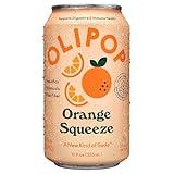 OLIPOP - Orange Squeeze Sparkling Tonic, Healthy Soda, Prebiotic Soft Drink, Aids Digestive Health & Immune Health, With Vitamin C & Plant Fiber, Caffeine Free, Low Calorie, Low Sugar 12 oz