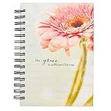 Wirebound Journal Flower-his Grace Large