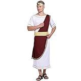 EraSpooky Ancient Greek Men Roman Toga Caesar Party Fancy Dress Costume (PlusSize)