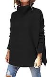 LILLUSORY Oversized Turtleneck Pullover Sweater Women 2025 Long Tunic Cozy Winter Trendy Plus Size Poncho Cowl Neck Cute Casual Early Fall Fashion Must Have Work Old Money Clothes Outfit Clothing
