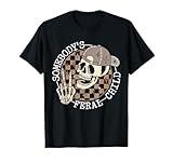 Funny Skull Skeleton Retro Humor Somebody's Feral Child T-Shirt