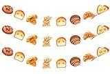 SHADOAMP 3pcs Bread Party Decorations Garland, Breakfast Bread Party Decorations Bread Hanging Garland Bakery Toast Bread Grain Pre-Strung Garland for Bread Themed Birthday Baby Shower Party Supplies