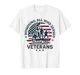 Honoring All Who Served Thank You Veterans Day T-Shirt