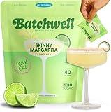Skinny Margarita Mix: Batchwell's Zero Sugar, Skinny Cocktail Mixers, Mocktails Non-Alcoholic Drinks - Portable Cocktail Mix and Drink Mixers, Mocktail Mixers, No Stevia, No Artificial Sweeteners