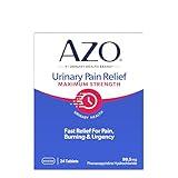 AZO Urinary Pain Relief Maximum Strength, Fast relief of UTI Pain, Burning & Urgency, Targets Source of Pain, #1 Most Trusted Brand, 24 Tablets