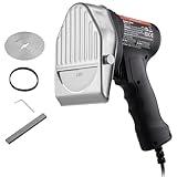 VEVOR Electric Shawarma Knife, 80W Professional Turkish Kebab Knife, Commercial Stainless Steel Gyro Cutter, Doner Kebab Meat Slicer with 2 Blades, Φ4/100mm Blade Diameter, 0-8mm Adjustable Thickness