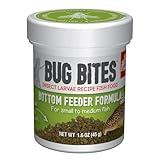 Fluval Bug Bites Bottom Feeder Fish Food, Granules for Small to Medium Sized Fish, 1.60 Oz., A6586