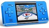 32 Bit Handheld Game Console for Kids Adults, Preloaded 135 Retro Video Games, 3.0" Color Display Rechargeable Portable Gaming Player, Mini Electronic Travel Toy Gift for Boys Girls(Blue)