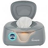 Hiccapop Baby Wipe Warmer and Baby Wet Wipes Dispenser | Baby Wipes Warmer for Babies | Diaper Wipe Warmer with Changing Light, Gray