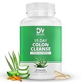 Dr Vitz 15 Day Colon Cleanse for Women – Natural Detox Pills with Herbs, Fiber & Probiotics – Bloating & Constipation Relief, Weight Loss & Gut Health Reset – 30 Capsules