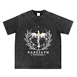 Bellelement Vintage Basgiath Fantasy Fiction T-Shirt Book Lover Gift Shirt, 3XL Black