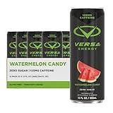 VERSA Energy by PEScience, Sugar Free Energy Drink, 125mg Caffeine, Perfectly Carbonated, Watermelon Candy, Case of 12
