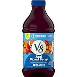 V8 Acai Mixed Berry 100% Fruit and Vegetable Juice, 46 fl oz Bottle