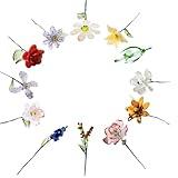 Handmade Glass Flowers - Blown with Stems, Glass Birth Month Flower, Birth Flower Bouquet Flower Gifts for Women
