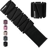 BECOJADDE Ankle Weights Set of 2 (2 lb Each) Adjustable Wrist Weights for Women Men Wearable Arm Leg Weight for Pilates, Running, Walking, Workout, Yoga, Black