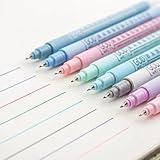 HANKU Colored Fineliner Pens, 0.38mm Fine Tip Pens, 8 Colors Fine Point Pen, Bible Journaling Planner Micro Pen Set for Writing, Drawing, Note Taking, Bullet Journaling
