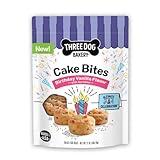 Three Dog Bakery Ultimate Celebration Cake Bites, Soft-Baked Dog Treats and Cookies with Real Ingredients, 12 oz