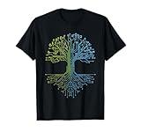 Binary code tree Computer science Technology Coder T-Shirt
