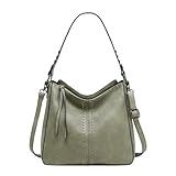 Montana West Hobo Bag for Women Designer Ladies Hobo Bucket Purse Totes Bag Handbags Chic Shoulder Bag,MWC-128-GN