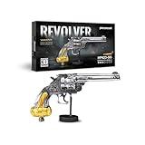 Piececool 3D Metal Puzzles for Adults, Revolver Model Kits, Gun Model Building Kits Brain Teaser DIY Hobbies 3D Puzzles Christmas Birthday New Year Gifts