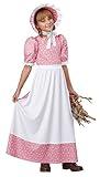 California Costumes Girl's Early American Girl Costume Large Pink/White