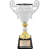 10.5" Accolade Metal Cup Trophies, Silver and Gold Metal Cup Trophy Award