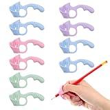 Ptwola 10 Pcs Pencil Gripper Kids Handwriting learning to Write Pencil Grippers Holder Posture Correction Writing Aid Grips Tool for Preschooler Children's Training Pen Special Education Classroom