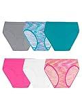 Fruit of the Loom girls Seamless Multipack Underwear, Hipster - 6 Pack Assorted, 8 US