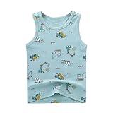 Toddler Boys Tank Tops Sleeveless T Shirts Crewneck Cartoon Undershirts Athletic Performance Tees for Kids 18M-13Y