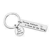 Veterinarian Gift Vet Tech Keychain Veterinary Veterinary Medicine Graduation Birthday Gift Animal Rescue Keychain Vet Tech Jewelry Thank You Gift for Veterinarian Appreciation Gift Animal Rescue Gift