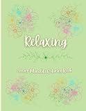 Relaxing Flower Mandala Adult Coloring Book, Botanical Floral Mandala Designs, 8.5 x 11 in.