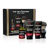The Art of Shaving Sandalwood 4-in-1 Trial Kit – Pre-Shave Oil, Shaving Cream, Shaving Brush & After-Shave Balm – Protects Against Irritation and Razor Burn – Hydrates and Nourishes Dry Skin