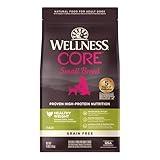 Wellness CORE Dry Dog Food, Small Breed, Grain-Free, High Protein, Natural, Healthy Weight Turkey & Chicken Recipe, (4-Pound Bag)