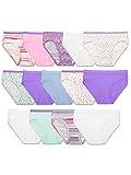 Fruit of the Loom Girls' Cotton Hipster Underwear, 14 Pack - Fashion Assorted, 8