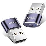 AUEDROT Mouse Jiggler Undetectable Metal USB Mouse Mover with Switch Button, Automatic Mini Mouse Shaker with 2 Jiggle Modes, Plug and Play, Keep Computer/Laptop Awake, Purple, 2 PCS